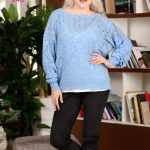 بلوزة شتوي مخرمة - كود 248