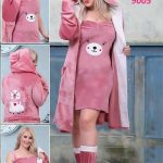 طقم شتوي حريمي 3 قطع - كود 9005