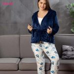 طقم بيجامة شتوي قطيفة - كود S0129