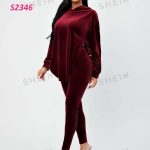 بيجامه حريمي قطيفه للعرايس - كود S2346