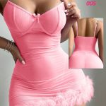 قميص نوم شفاف قصير - كود 005