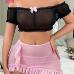 طقم توب وجيب مثير - 1008