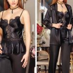 بيجامة ستان كلاسيك - 3005