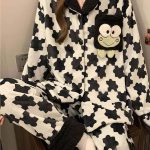 طقم بيجامة شتوي قطيفة - 3691