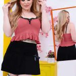 طقم 2 قطعه سكسي ميني جيب - 460