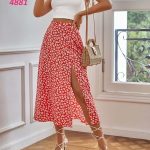 طقم حريمي بنقشة زهور - 4881