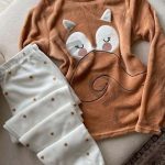 طقم بيجامة شتوي قطيفة - 5025