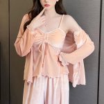 طقم بيجامة شتوي مع روب - 7686