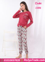 بيجامة نسائي رقيقة - كود 1386