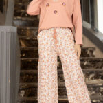 طقم بيجامة نسائي بنقش فواكه - كود 1797