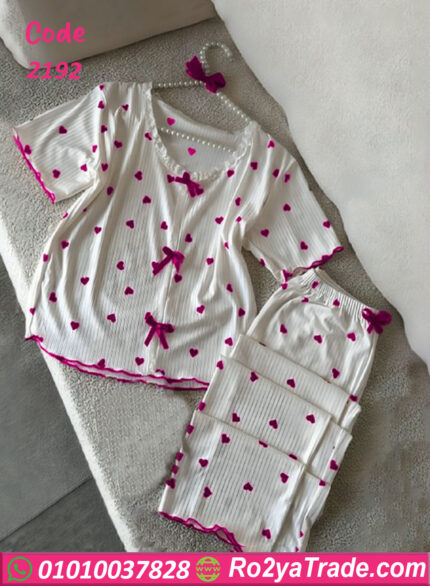 بيجامه نسائيه نعومة القماش - كود 2192