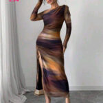 فستان طويل شياكه - كود 234