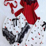 بيجامه حريمي 3 قطع للعرايس - كود 2397