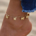 خلخال علي شكل فراشه للنساء - كود 4054