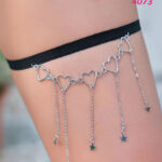 سلسلة للفخذ نجمة و زخرفة قلب - كود 4073