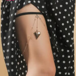 سلسلة الساق بقلب معدن - كود 4080