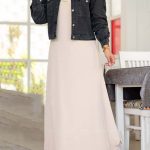 دريس شيك مع جاكيت جينز - كود 5060