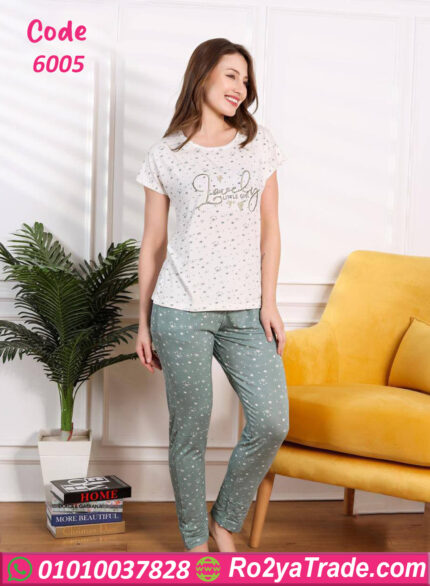 بيجامه قطعتين للعرايس - كود 6005