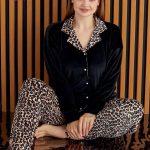 طقم بيجامة شتوي قطيفة - كود 6687