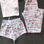 بيجامة وردي أنيقة - كود 7200