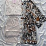 بيجامة حريمي مريحة 3قطع - كود 7555