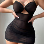 قميص نوم شيفون قصير سكس - كود 0689