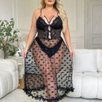 قميص نوم تل اسود - كود 2127