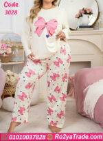بيجامة حريمي فيونكات أنيقة - كود 3028