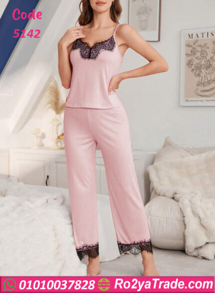 بيجامه ستان بروب نسائي - كود 5142