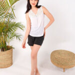 بيجامه شورت حريمي للعروسه - كود 9059