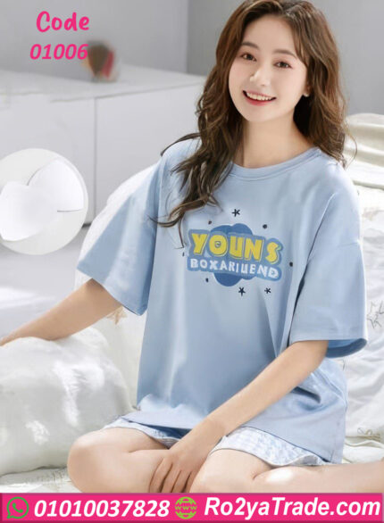 بجامه شورت للعرايس - كود 01006