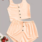 بيجامه شورت للعروسه - كود 0220