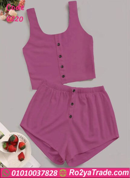 بيجامه شورت للعروسه - كود 0220