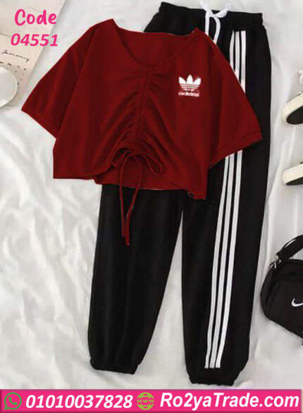ترينج بناتي توب وبنطلون - كود 04551