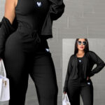 ترينج حريمي 3قطع خروج - كود 1130