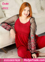 بيجامه حريمي للعرايس كم شفافه - كود 2022