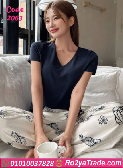 بيجامه حريمي للعروسه - كود 2063