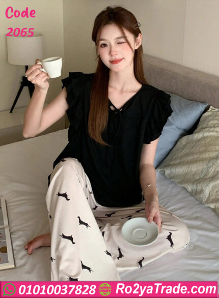 بيجامه قطن نسائي للعرايس - كود 2065