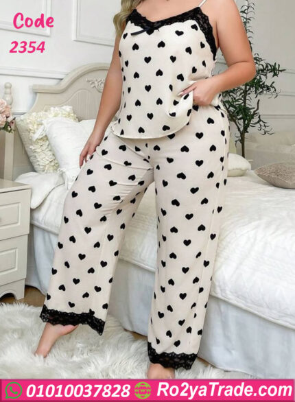 بيجامه حريمي 3 قطع - كود 2354