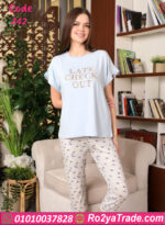 بيجامة قطن برمودا - كود 242