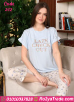 بيجامة قطن برمودا - كود 242