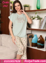 بيجامة قطن برمودا - كود 242