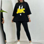 بيجامه حريمي نص كم - كود 3201