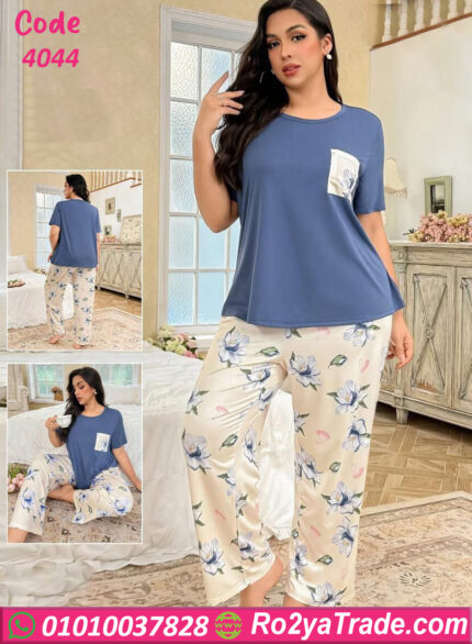 بيجامه نص كم نسائيه - كود 4044