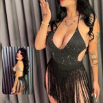 سلوبت لانجري + سكيرت خيوط - كود 423