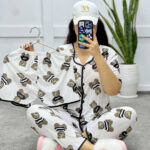 بيجامه حريمي 3 قطعه - كود 494