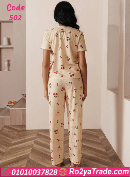 بيجامه حريمي كرز للعرايس - كود 502