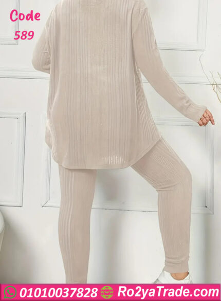 بيجامه خريفي مريحه حريمي - كود 589