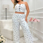 بيجامة بنقوش قلوب دلع - كود 6024