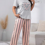 بجامه نص كم للعروسه - كود 6510